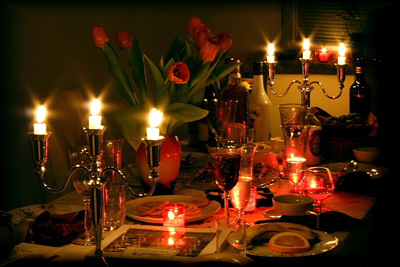 Романтический ужин дома